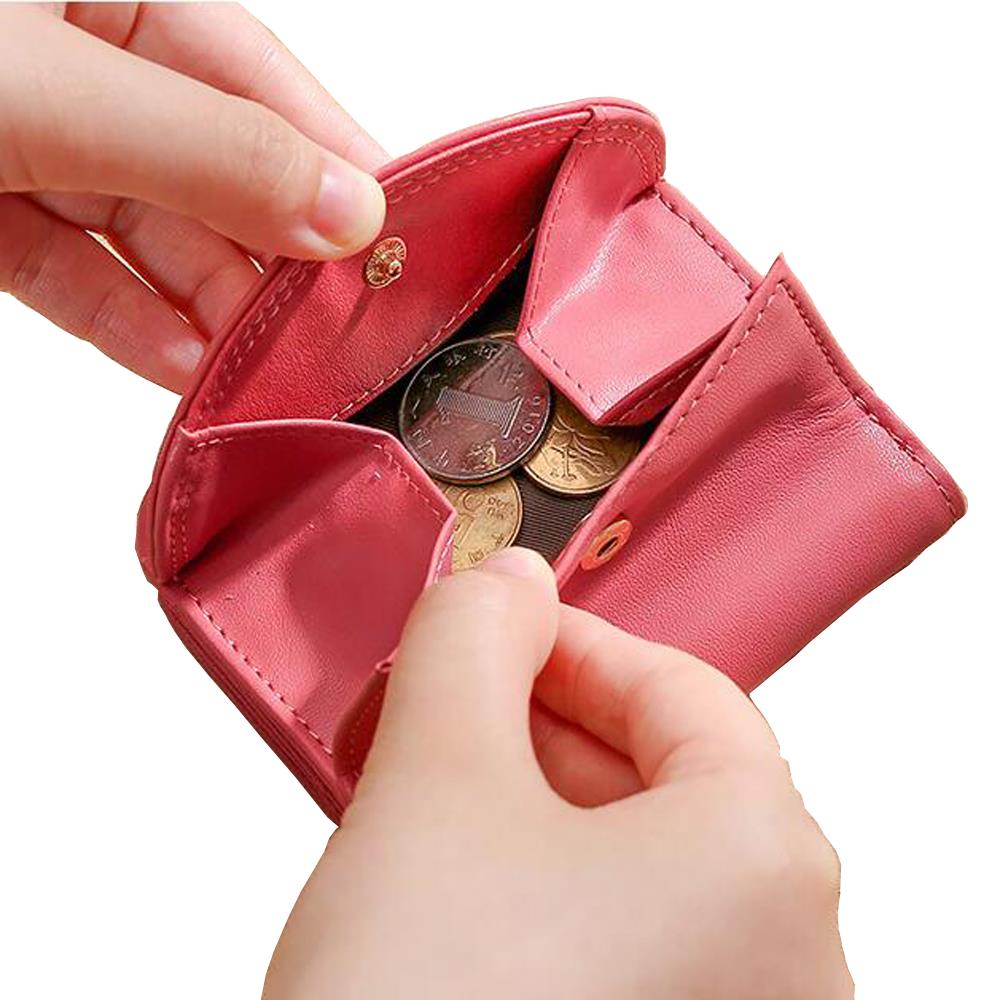 leather wallet with coin pocket