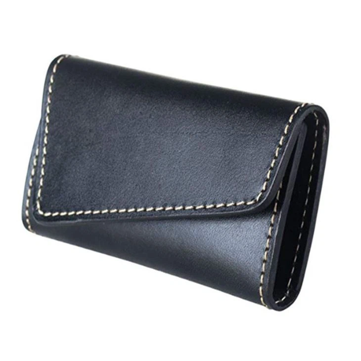 Faux Leather Keychain Wallet