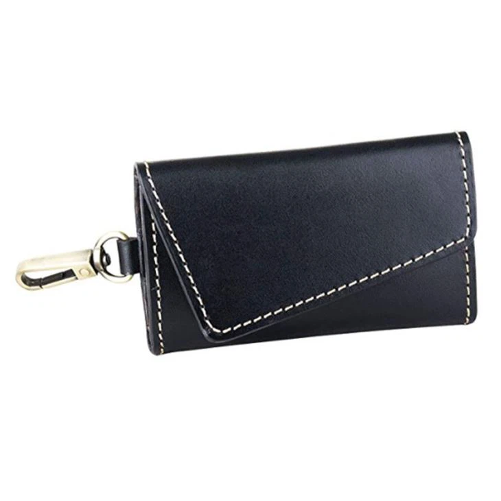 Faux Leather Keychain Wallet