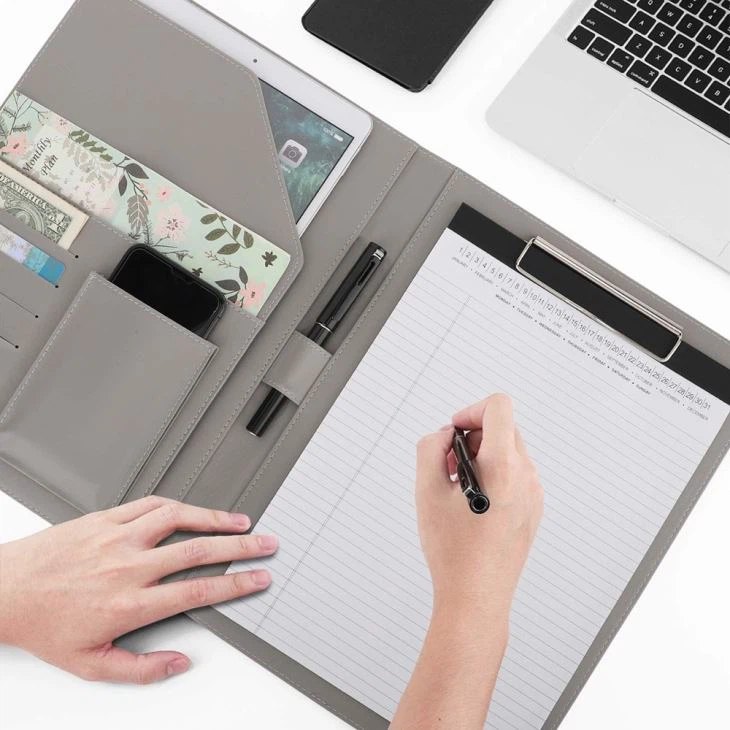 Faux Leather Portfolio Padfolio Folder Faux Leather Portfolio Padfolio Folder