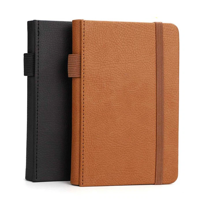 Elastic Band Leather Notepad